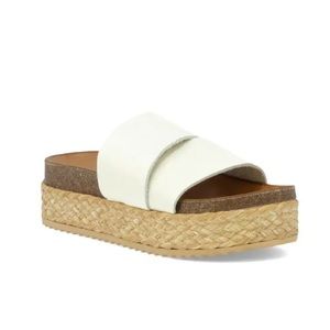 INUOVO
Finbar Platform Espadrille Slide Sandal -
Bone Leather